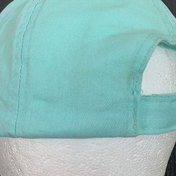 Chill Out Baseball Hat Womens OS Mist Mint Iridescent Brim Strapback Cap - Picture 8 of 17